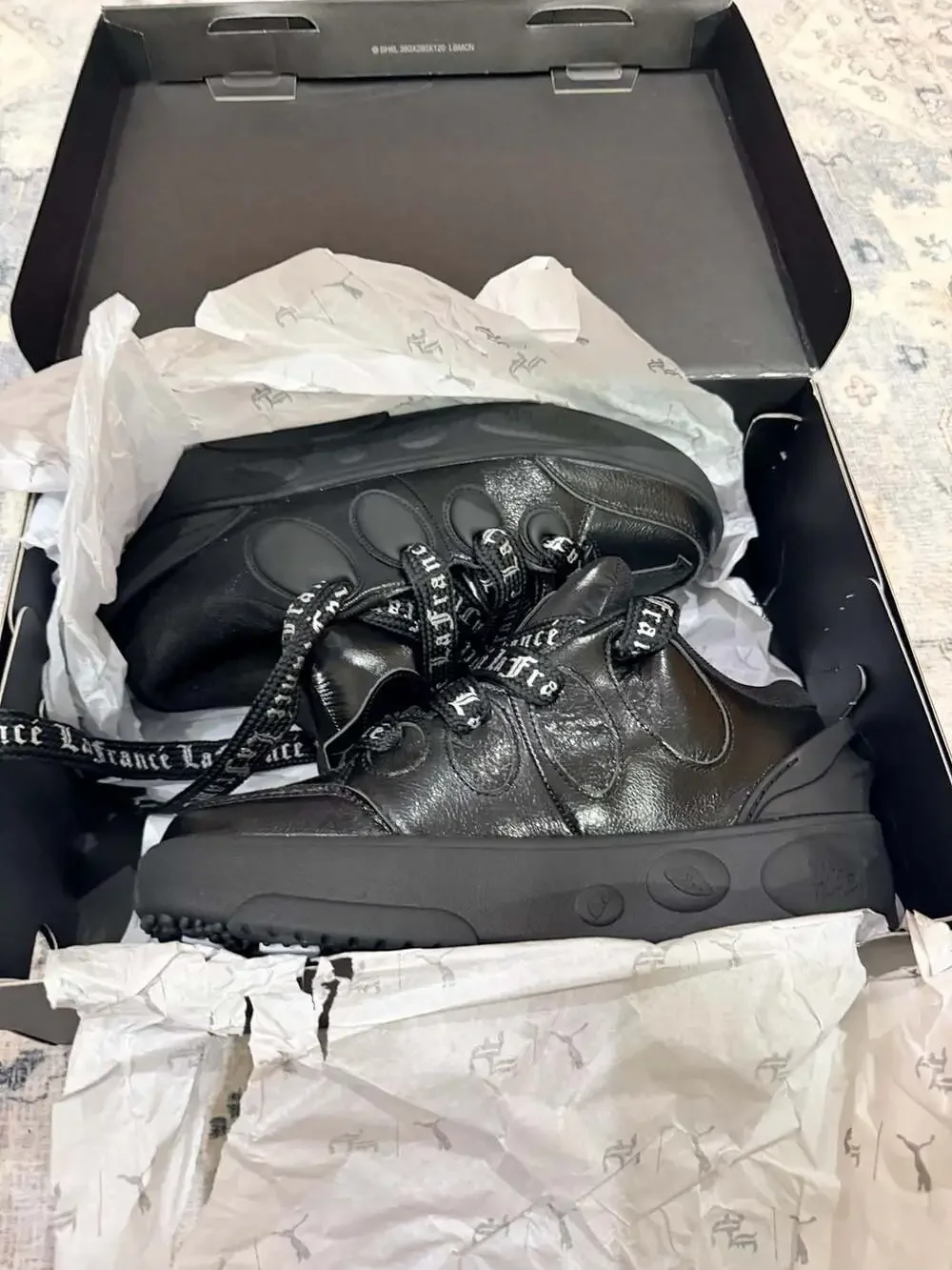 Puma La Francé Black Chrome Sneakers Size 10 - Rare - GREAT DEAL